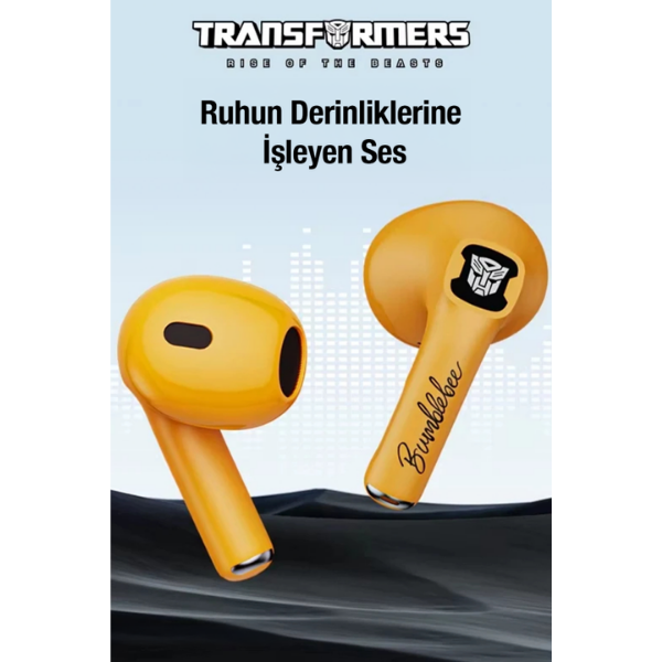 Transformers TF-T23 Bluetooth 5.4 Kulak İçi Kulaklık - Sarı - Görsel 2