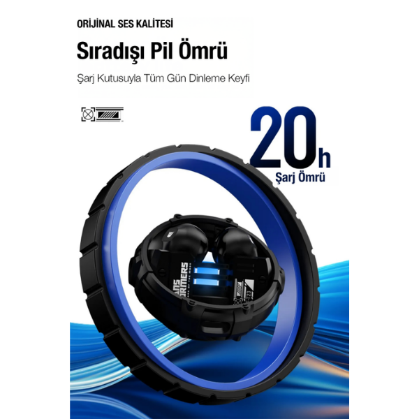 Transformers TF-T23 Bluetooth 5.4 Kulak İçi Kulaklık - Siyah - Görsel 2