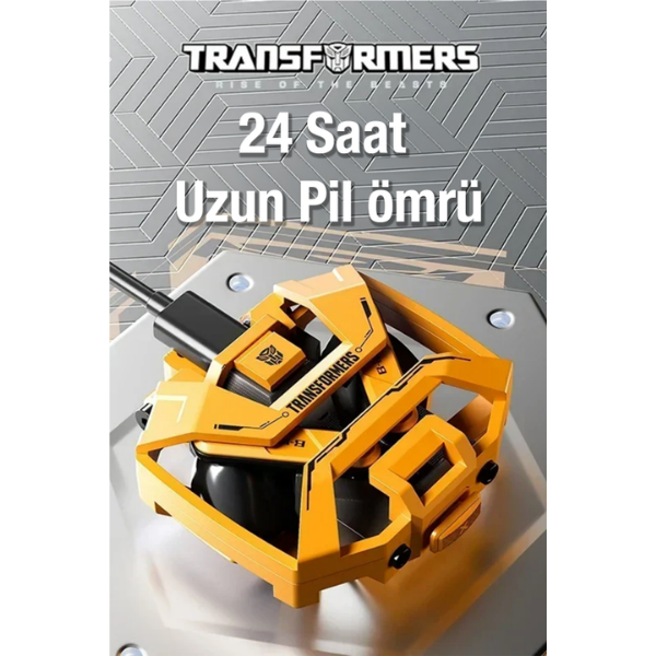 Transformers TF-T32 Bluetooth 5.4 Kulak İçi Kulaklık - Sarı - Görsel 4
