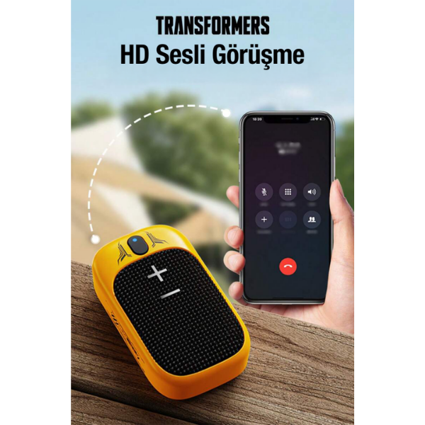 Transformers TF-Y07 Bluetooth 5.4 Kıskaçlı Mini Hoparlör IPX5 - Görsel 2