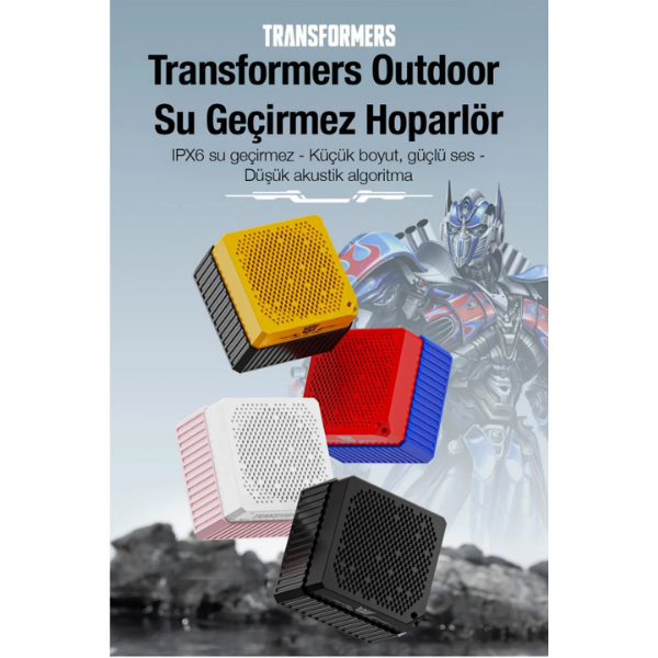 Transformers TF-Y12 Bluetooth 5.4 Mini Hoparlör IPX6 Outdoor - Pembe - Görsel 3