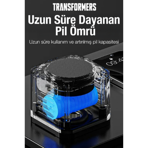 Transformers TF-Y13 Bluetooth 5.4 Mini Hoparlör - Mavi - Görsel 3