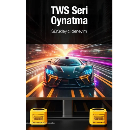 Transformers TF-Y13 Bluetooth 5.4 Mini Hoparlör - Sarı - Görsel 4