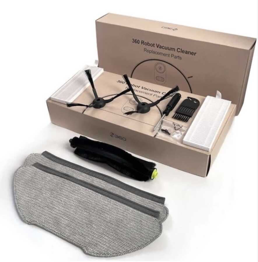 360 S10 Robot Süpürge 9'lu Aksesuar Seti - Orijinal Ürün