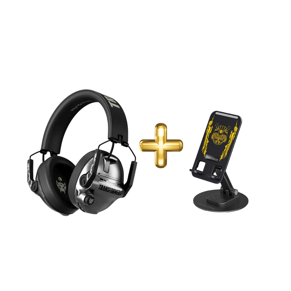 Transformers TF-G03 Bluetooth Kulak Üstü Kulaklık Mikrofonlu Gaming Oyuncu Gri –TF-X06 Telefon Tutacağı Hediye