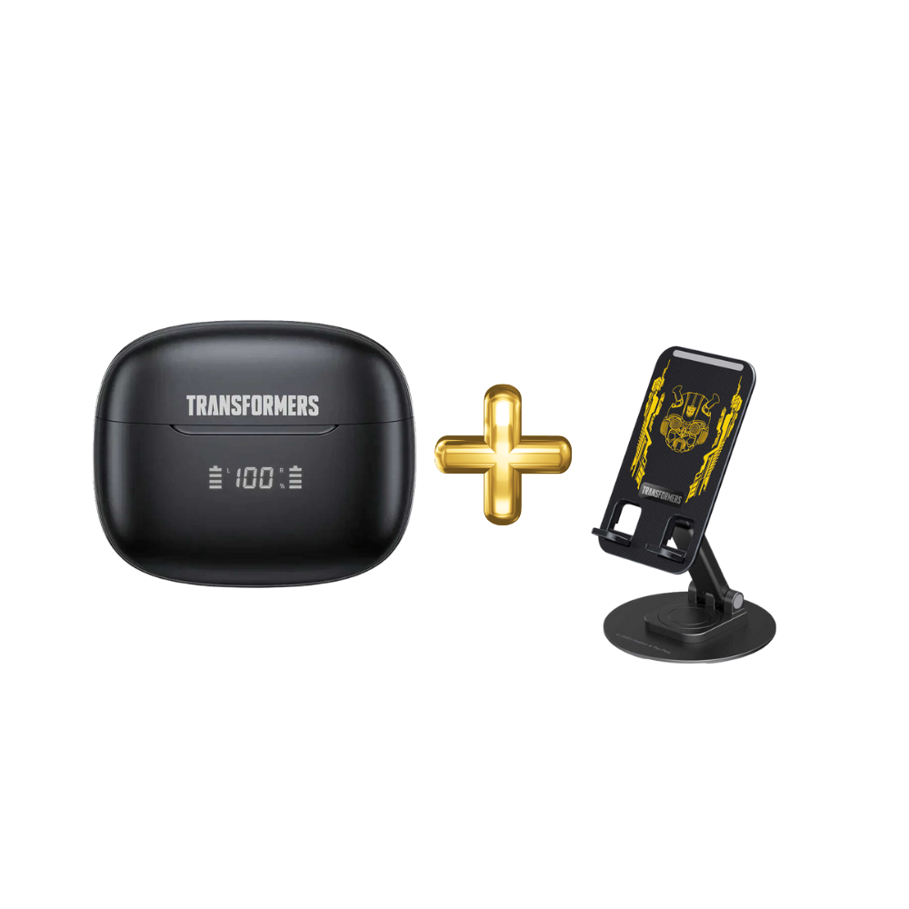 Transformers TF-T27 Bluetooth Kulaklık Siyah - TF-X06 Telefon Tutacağı Hediye